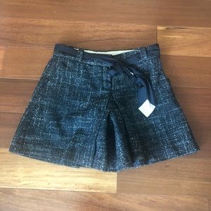 Anthropologie Taikonhu Wool Shorts Tie Belt